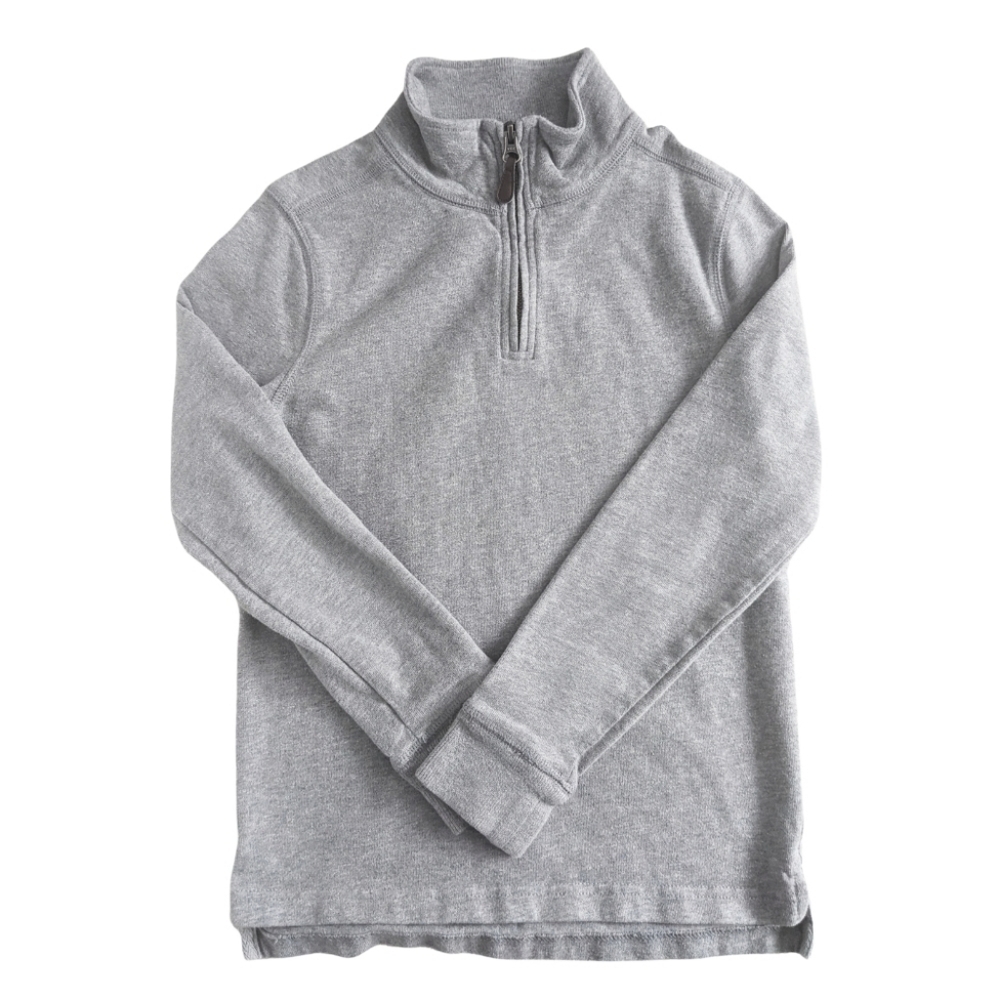 Crewcuts boys gray quarter zip pullover size 10
